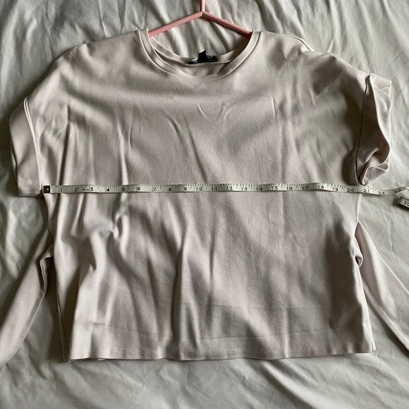 Express White Tie-Waist Oversized Top Size XS - Picture 8 of 12